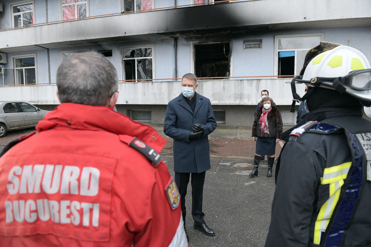 Incendiu în spitalul din București: președintele Yohannes spune că este necesară reforma sistemului de sănătate